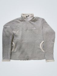 The North Face Women's Grey Zip-Up Fleece Jacket