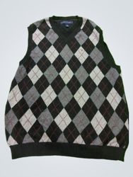 Tommy Hilfiger Argyle V-Neck Sweater Vest