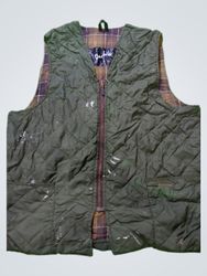 Barbour Green Quilted Vest