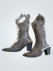 Brown Leather Cowboy Boots