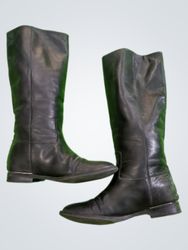 Black Leather Boots