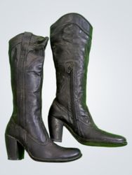 Nero Giardini Black Leather Boots