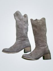 Vera Gonova Gray Suede Boots