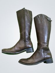 Brown Leather Riding Boots