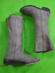 Gray Suede Boots