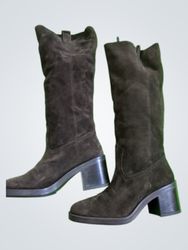 Brown Suede Boots