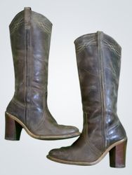 Brown Leather Boots