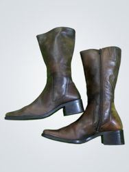 Brown Leather Boots