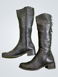 Black Leather Boots