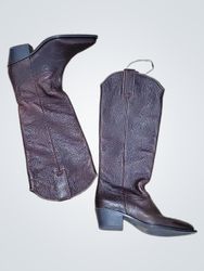 Brown Leather Cowboy Boots