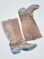 Brown Suede Boots