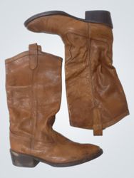 Brown Leather Cowboy Boots