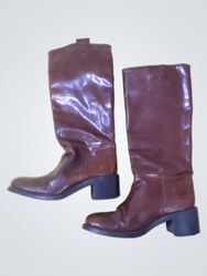 Brown Knee-High Boots