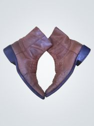 Brown Leather Boots Made in Mexico