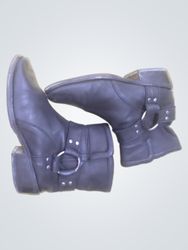 Buffalo London Black Leather Harness Boots