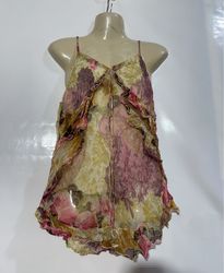 Multiples Createur Floral Ruffle Camisole