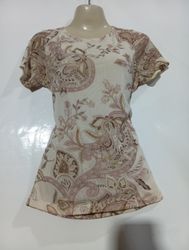 CAROLL Blusa Estampada de Manga Curta