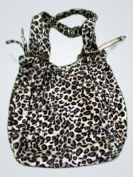 Unbranded Leopard Print Faux Fur Handbag