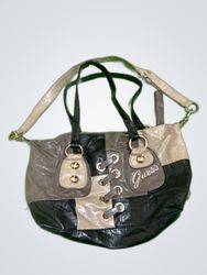 Guess Patchwork Faux Leather Shoulder Bag