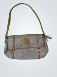 Brown and Blue Purse