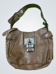 Guess Ostrich Embossed Hobo Shoulder Bag