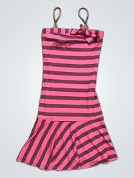 Rave Pink Striped Swimsuit
