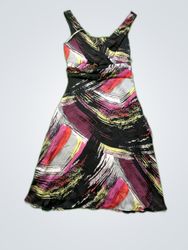 Multicolored Patterned Dress