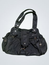 Woman by Tenbo Black Nylon Shoulder Bag