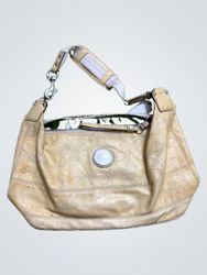 Coach Beige Leather Hobo Bag