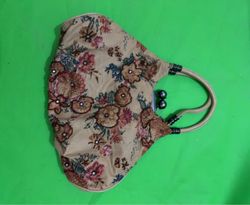 Floral Mask with Beads