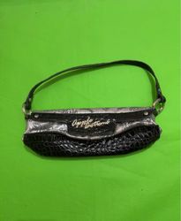 Apple Bottoms Silver and Black Handbag