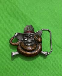 Vintage Pirate Belt Buckle