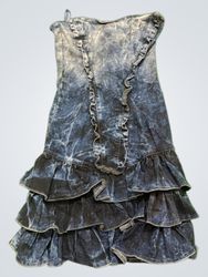 Denim Ruffle Dress