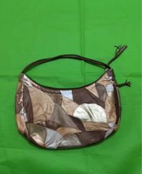 Brown and Gold Patchwork Purse