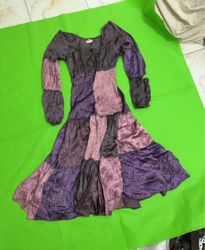 Carling Patchwork Purple and Pink Dress