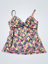 Floral Pattern Swim Top