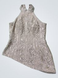 Beige Sequined Dress