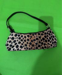 Leopard print shoulder bag