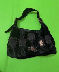 Black Velvet Handbag