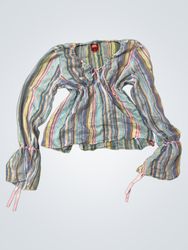 Miss Sixty Striped Long-Sleeve Blouse