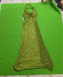 Camille Sequin Halter Neck Dress