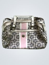 Coach Signature Monogram Satchel Bag
