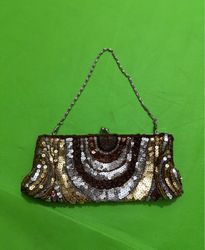 Spring Beaded Clutch Purse