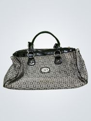 Guess Monogram Satchel Handbag