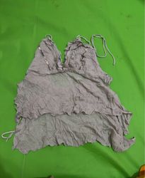 Grey Ruched Top with Sequins