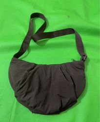 Dark Brown Crescent Shaped Bag