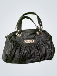 XOXO Black Faux Leather Handbag