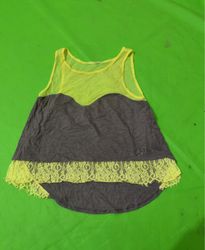 Guess Women's Sleeveless Top with Lace Trim