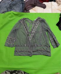 Maurices Sheer Embellished Top