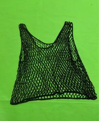 Black Net Tank Top